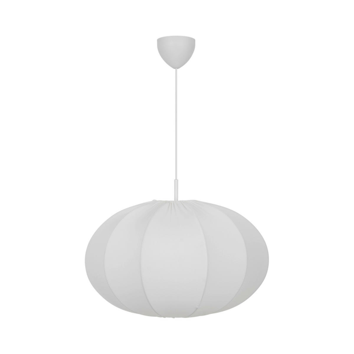 PENDELLEUCHTE Aeron 43/60/60 cm  - Weiß, Design, Textil (43/60/60cm) - Nordlux