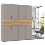 KLEIDERSCHRANK  in Sahara, Eiche Artisan  - Eiche Artisan/Sahara, Design, Glas/Holzwerkstoff (270/208/65cm) - Carryhome