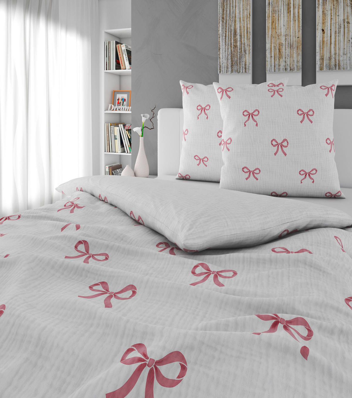 BETTWÄSCHE Musselin 200/200 cm  - Rosa, Textil (200/200cm) - Esposa