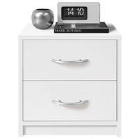 NOĆNI STOČIĆ bela  - siva/bela, Osnovno, pločasti materijal/plastika (38,5/39/28,2cm) - Hom`in