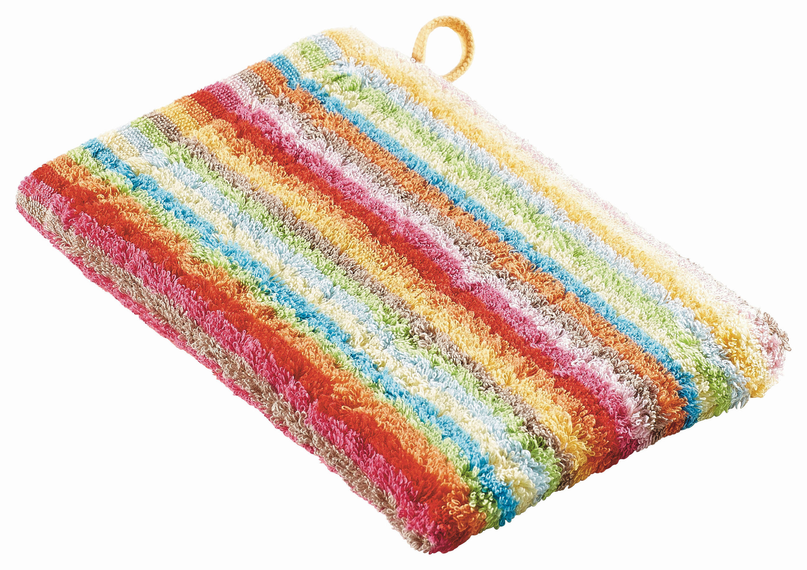 WASCHHANDSCHUHSET LIFESTYLE STREIFEN Multicolor 3-teilig  - Multicolor, Basics, Textil (16/22cm) - Cawoe