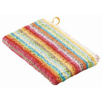 WASCHHANDSCHUHSET LIFESTYLE STREIFEN Multicolor 3-teilig  - Multicolor, Basics, Textil (16/22cm) - Cawoe