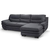 SEDEŽNA GARNITURA, mikrovlakna antracit  - barve kroma/antracit, Design, tekstil (270/92/166cm) - Stylife