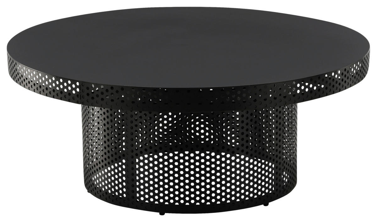 COUCHTISCH in Metall 100/100/40 cm  - Schwarz, Design, Metall (100/100/40cm) - Livetastic