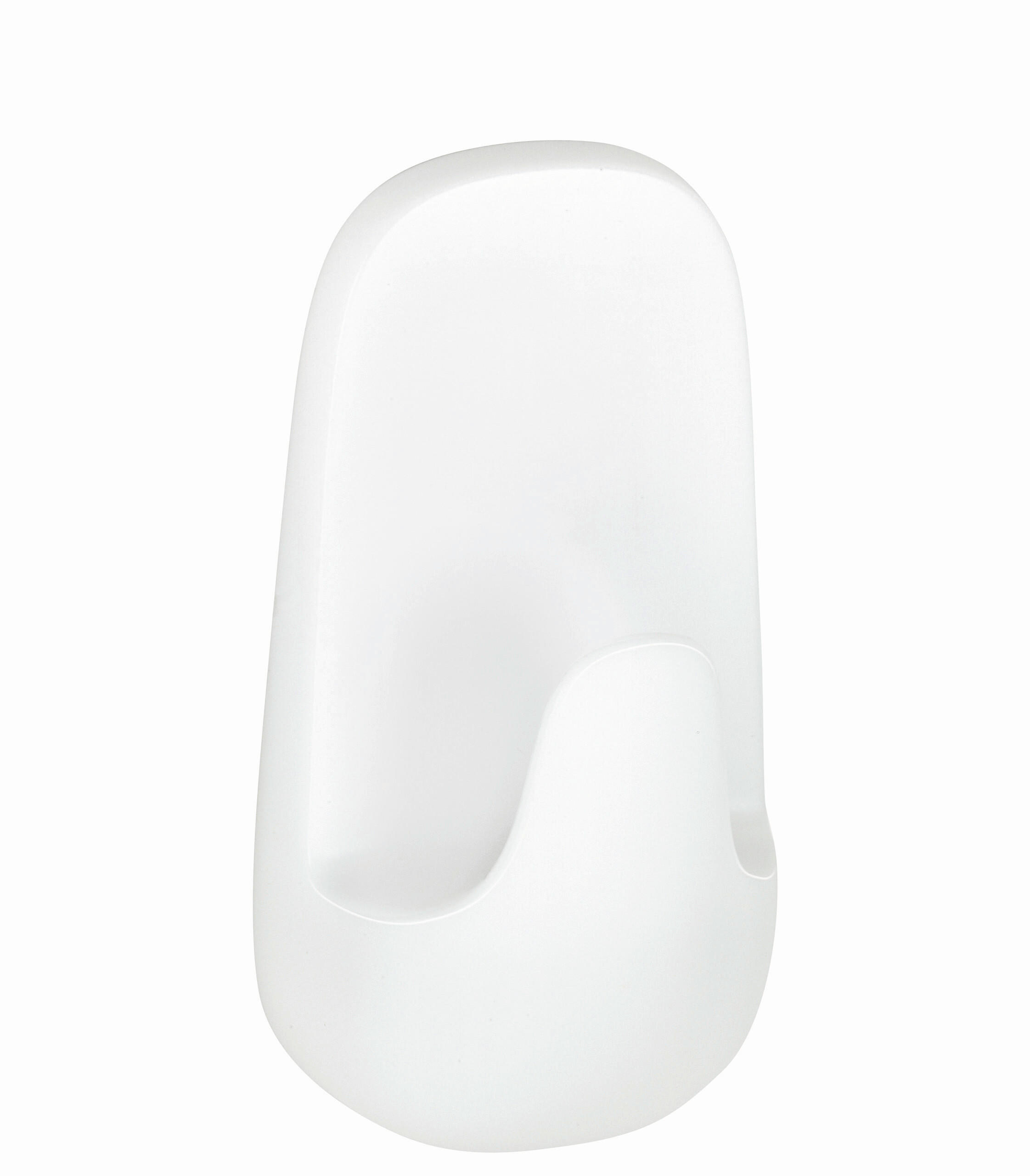 KLEBEHAKEN 2 Stück  in Weiß  - Weiß, Basics, Kunststoff (12/14/3cm) - Tesa