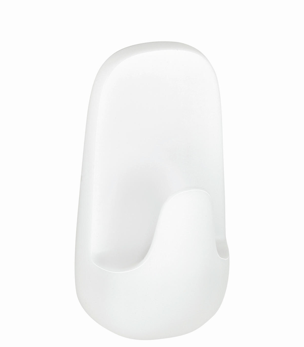 KLEBEHAKEN 2 Stück  in Weiß  - Weiß, Basics, Kunststoff (12/14/3cm) - Tesa