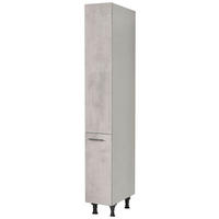 APOTHEKERSCHRANK 30/216,6/58 cm  in Hellgrau  - Edelstahlfarben/Hellgrau, MODERN, Holzwerkstoff/Metall (30/216,6/58cm) - Nobilia