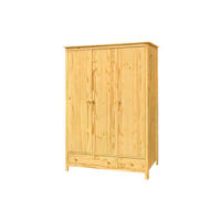 KLEIDERSCHRANK 144/190/58 cm,  in Naturfarben, 3-türig  - Naturfarben, Natur, Holz (144/190/58cm) - Livetastic
