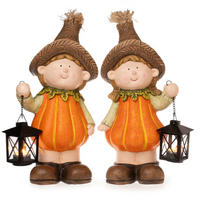 DEKOFIGUR KIND - Orange, LIFESTYLE, Stein (21/15/43cm)