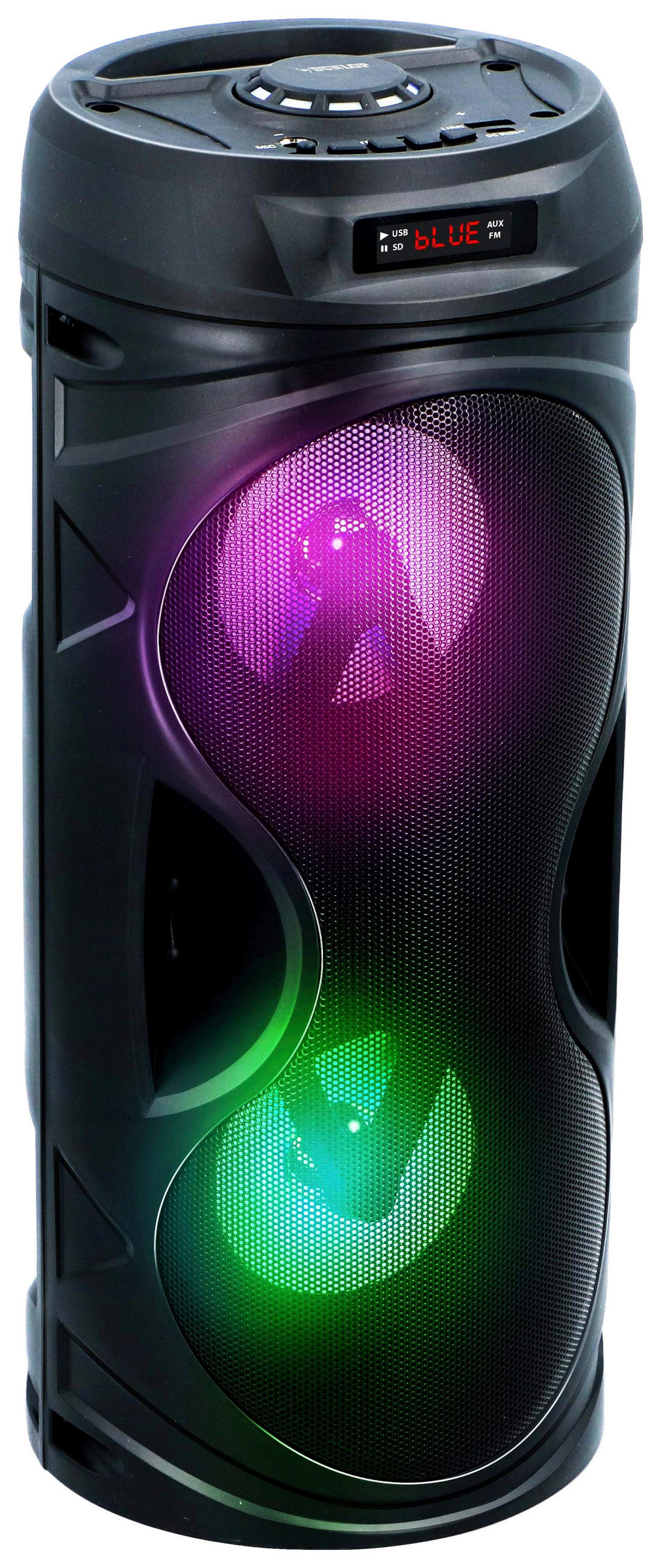 SPEAKER BT TWS, DUNLOP - Schwarz, KONVENTIONELL, Kunststoff (16/16/39cm)