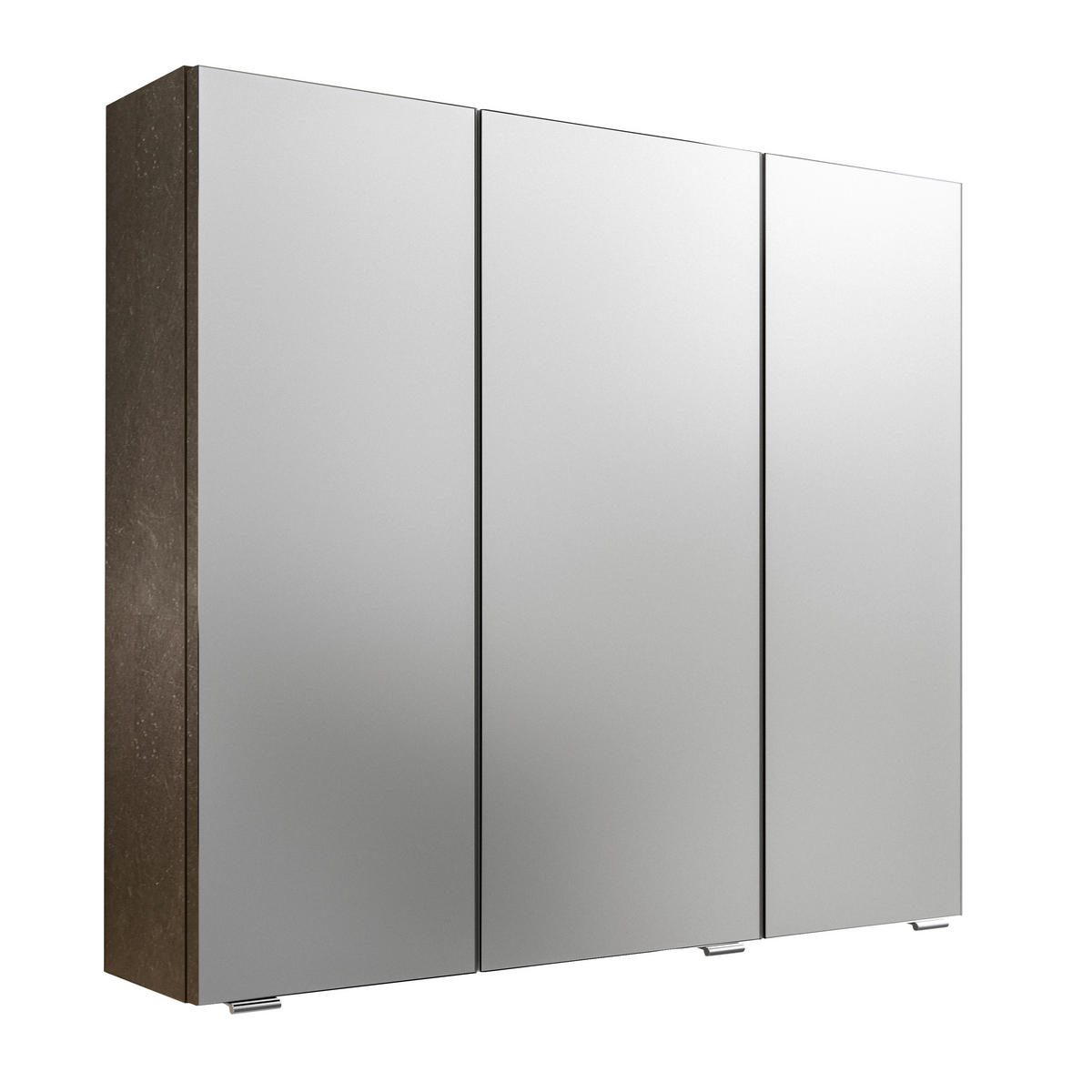 SPIEGELSCHRANK 80/70,3/17 cm  - Chromfarben/Dunkelgrau, KONVENTIONELL, Glas/Holzwerkstoff (80/70,3/17cm) - Dieter Knoll