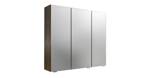 SPIEGELSCHRANK 80/70,3/17 cm  - Chromfarben/Dunkelgrau, KONVENTIONELL, Glas/Holzwerkstoff (80/70,3/17cm) - Dieter Knoll