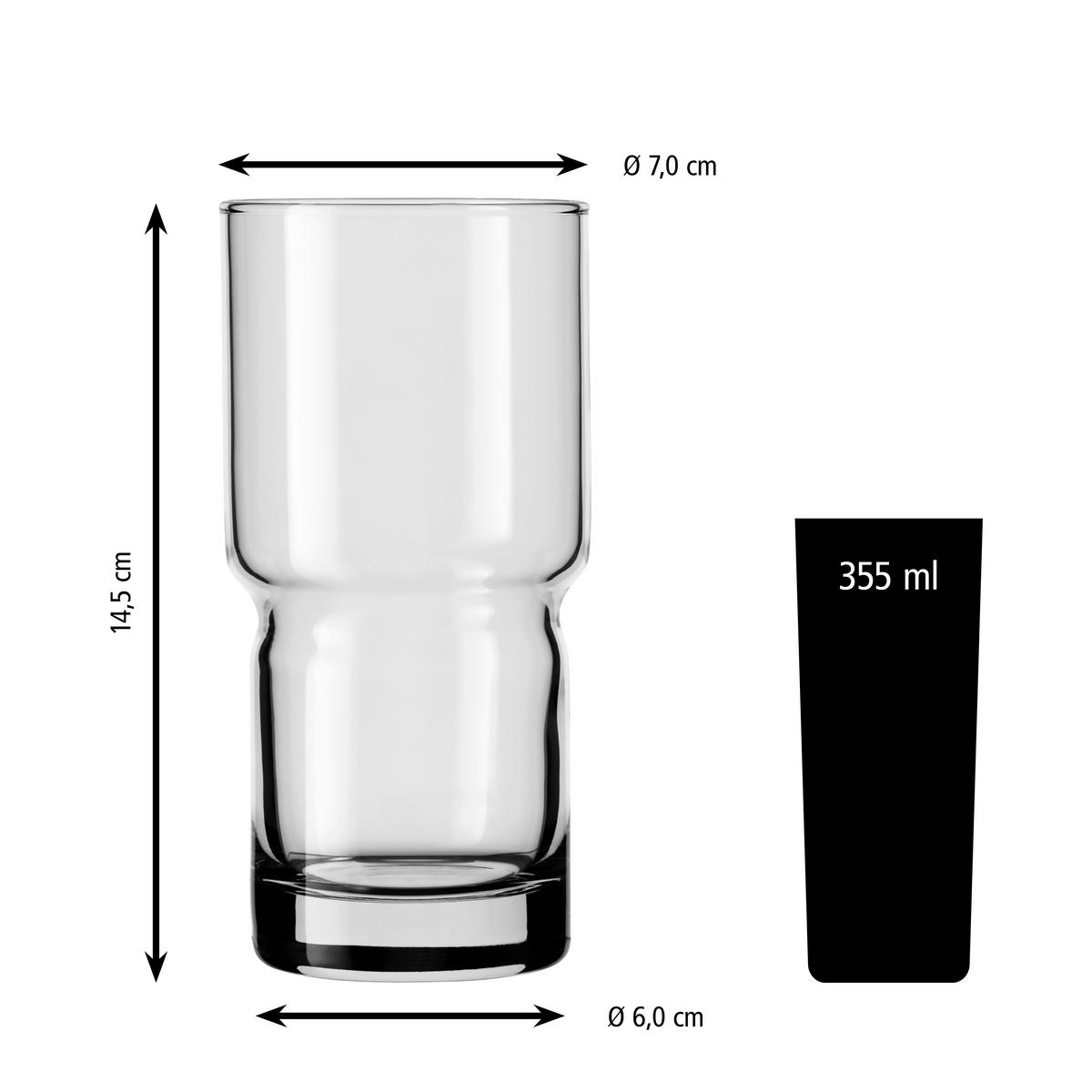 GLÄSERSET NEWTON  12-teilig  - Klar, Basics, Glas (7/14,5cm)