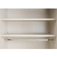 SCHWEBETÜRENSCHRANK 280/222/68 cm 3-türig Hellgrau  - Chromfarben/Hellgrau, Design, Glas/Holzwerkstoff (280/222/68cm) - Moderano