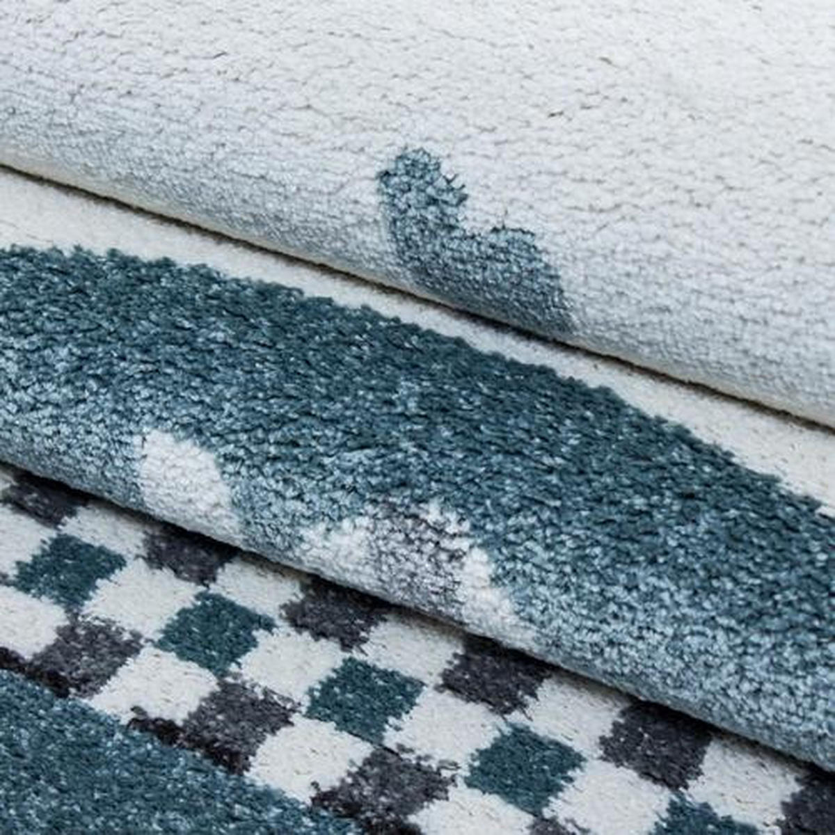 DĚTSKÝ KOBEREC, 160 cm modrá, šedá, bílá - šedá/bílá, Trend, textil (160cm) - Ben'n'jen