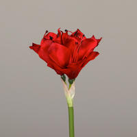 KUNSTBLUME - Rot/Grün, Basics, Kunststoff/Textil (37cm)