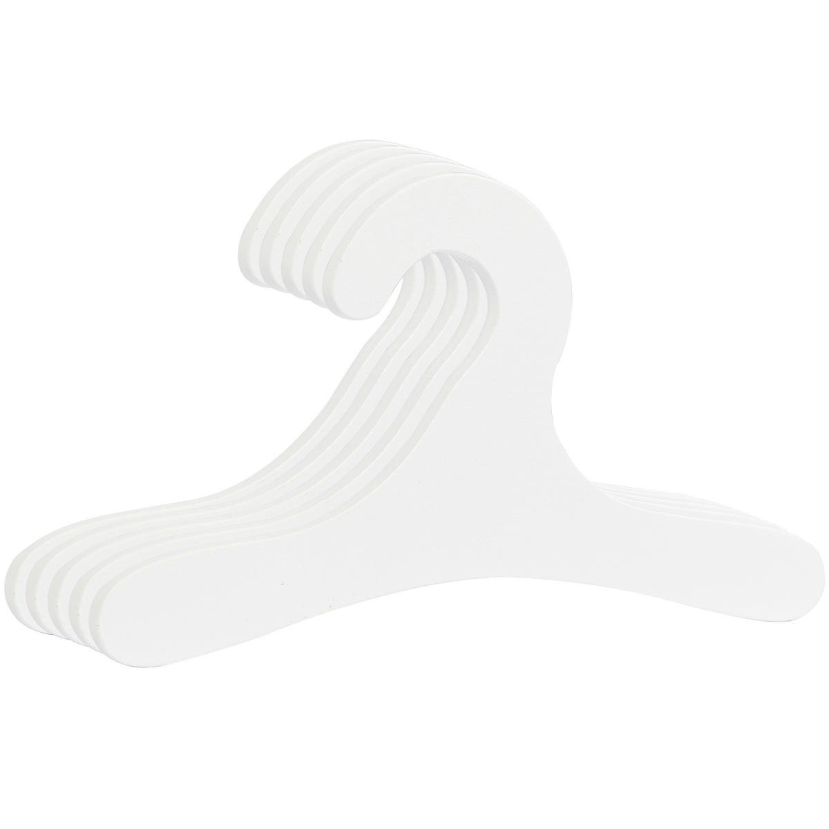 KLEIDERBÜGEL Holzwerkstoff  - Weiß, Basics, Holzwerkstoff (17/11/0,6cm) - My Baby Lou