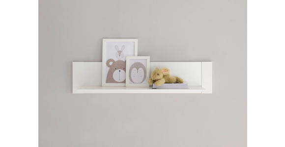WANDBOARD in Weiß  - Weiß, Basics, Holzwerkstoff (96/22/22cm) - My Baby Lou