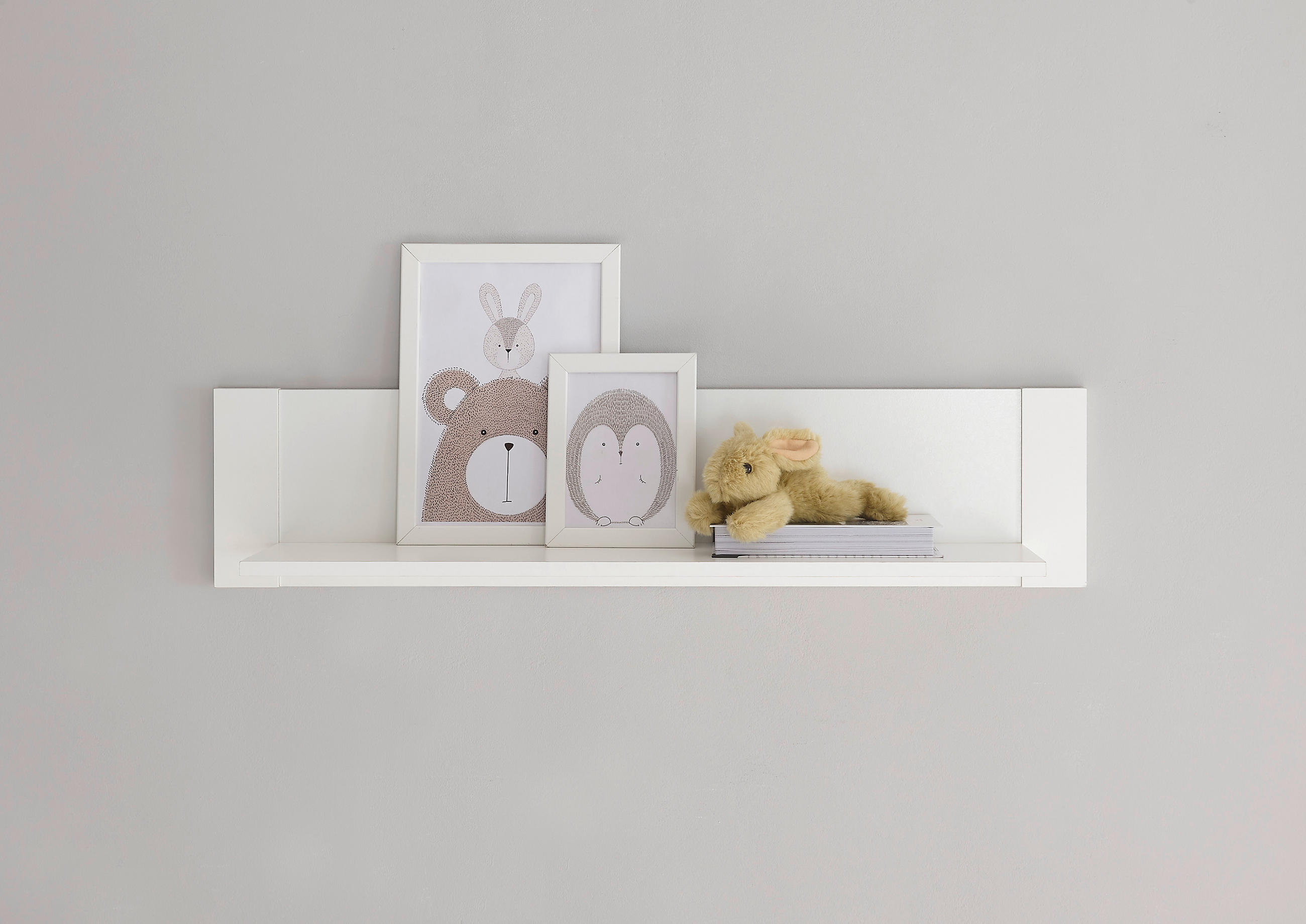 WANDBOARD in Weiß - Weiß, Basics, Holzwerkstoff (96/22/22cm) - My Baby Lou