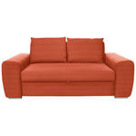SCHLAFSOFA in Textil Orange  - Chromfarben/Orange, Design, Holz/Textil (199/92/97cm) - Hom`in