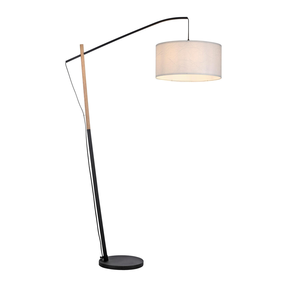 STEHLEUCHTE 106,5/44,5/189 cm    - Weiß, Natur, Holz/Papier (106,5/44,5/189cm)