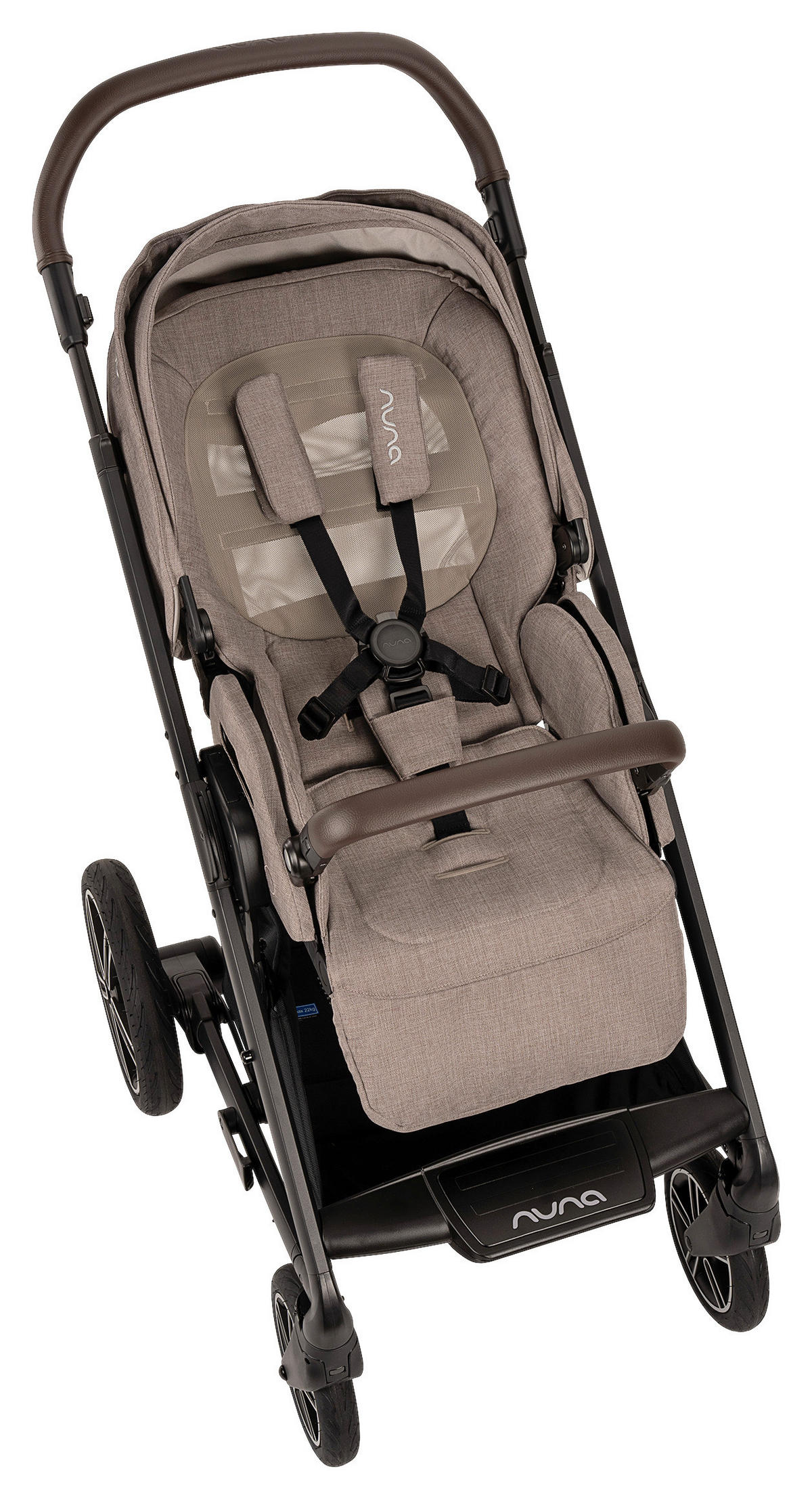 KINDERWAGENSET  MIXX NEXT  CEDAR  - Graubraun/Schwarz, Basics, Kunststoff/Textil (60/110/82cm) - Nuna