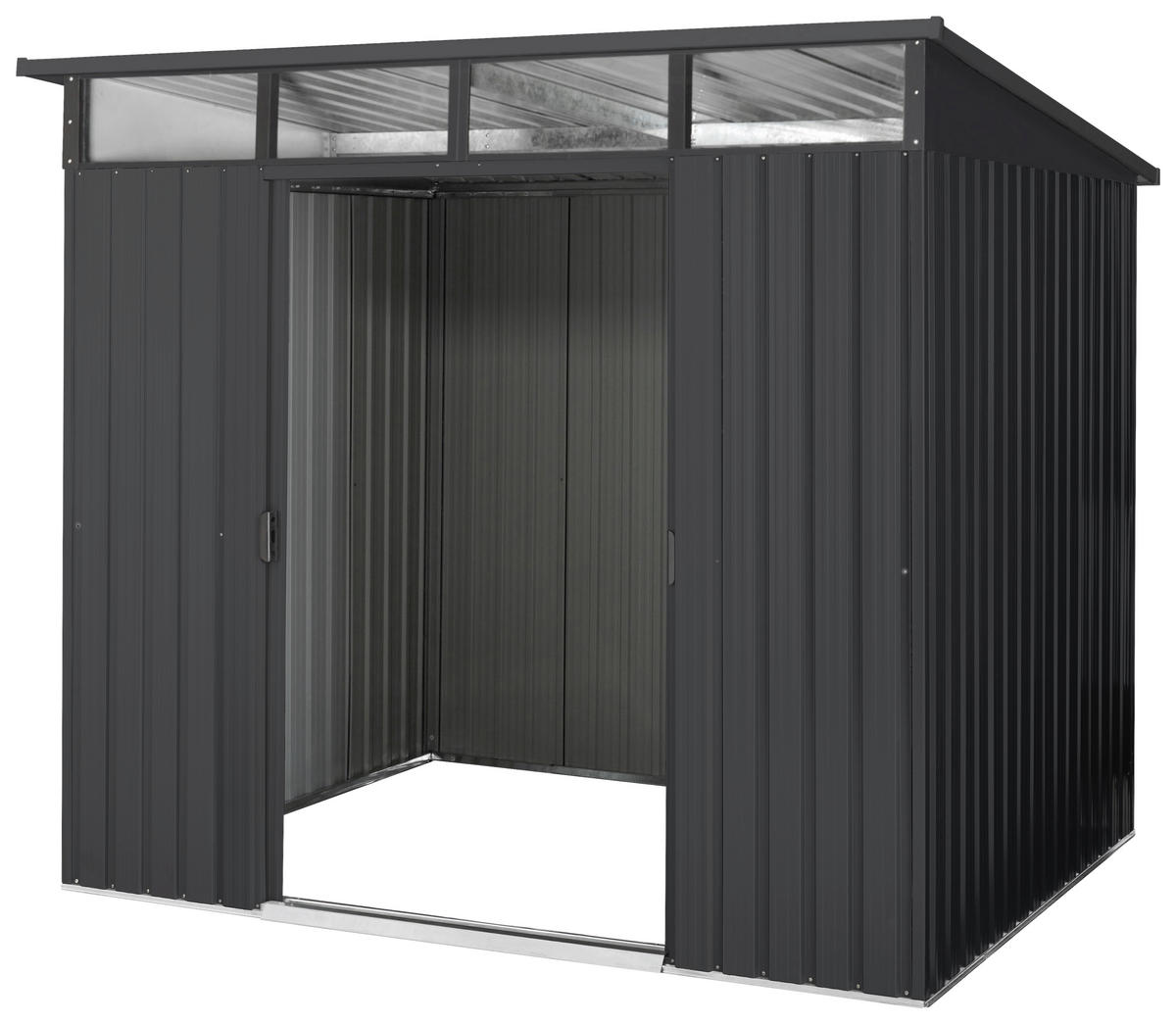 GERÄTEHAUS 238/203/278 cm  - Anthrazit, Basics, Metall (238/203/278cm)