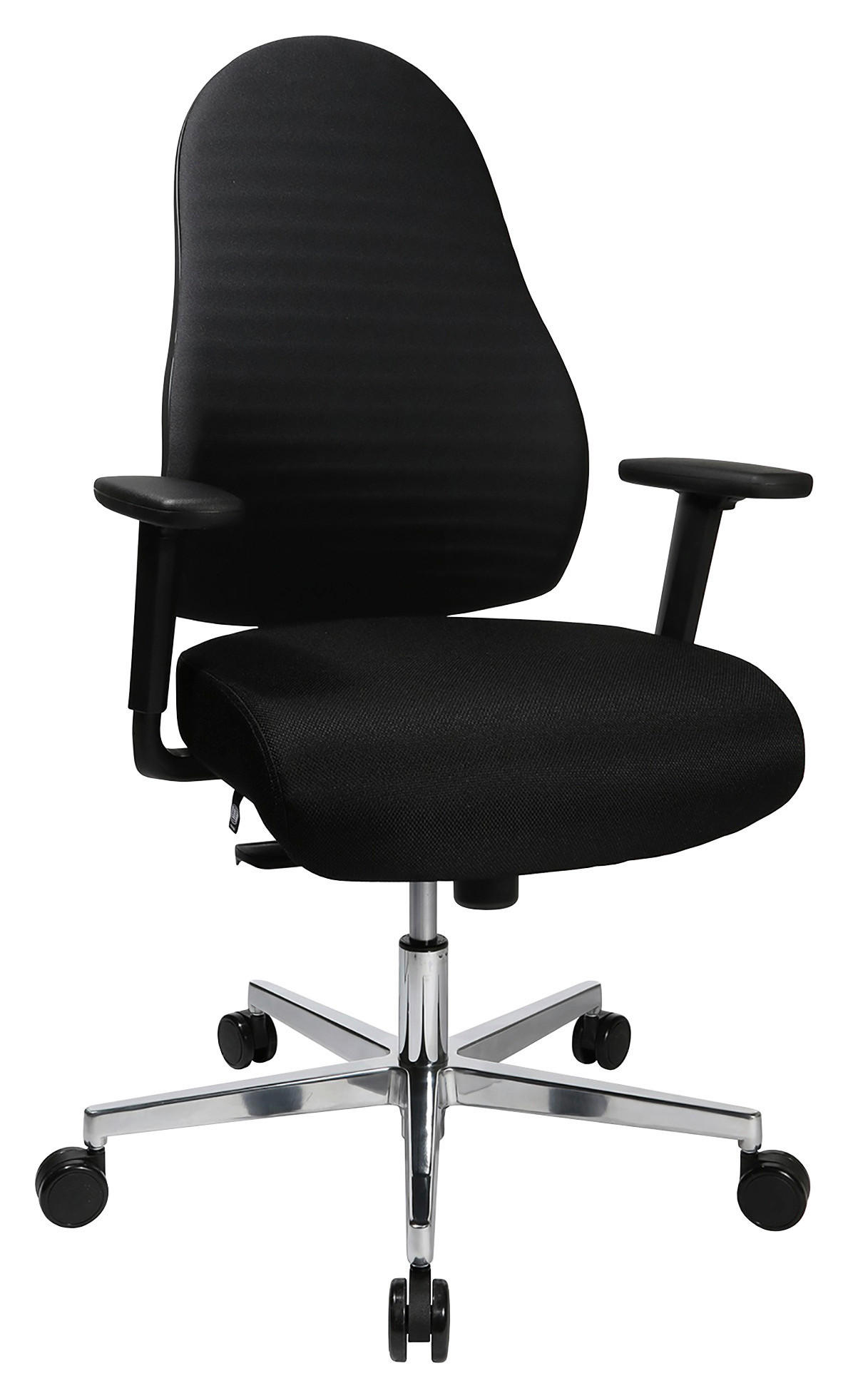 Dieter Knoll OTOČNÁ ŽIDLE, tkaná látka, černá