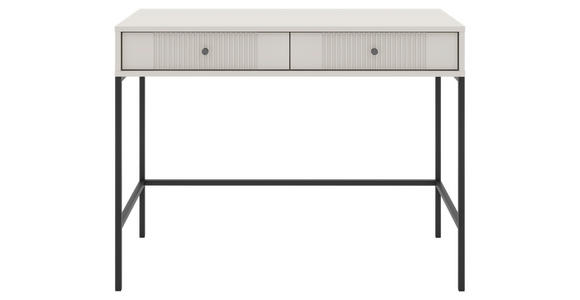SCHMINKTISCH Kaschmir - Kaschmir/Schwarz, Design, Holzwerkstoff/Metall (104,2/50/79cm) - Xora