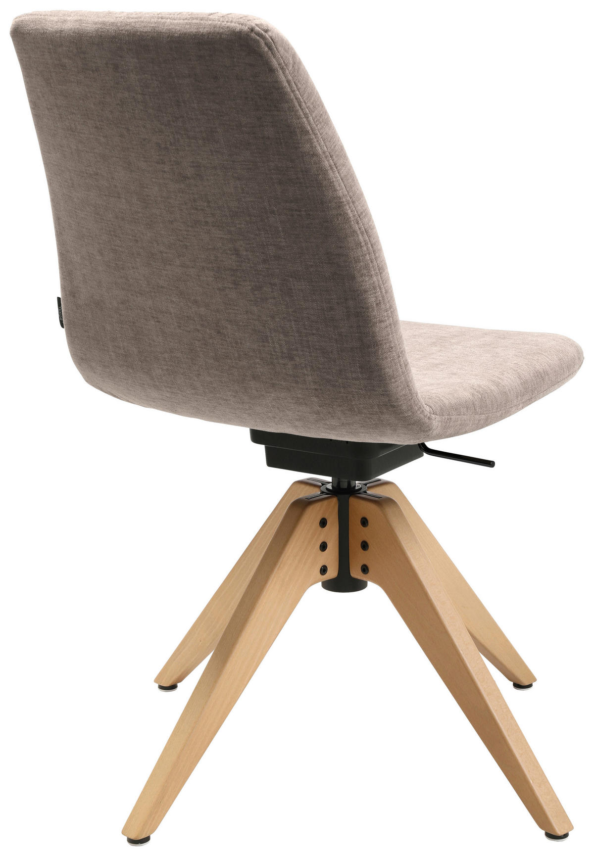 STUHL  in Flachgewebe  - Ecru/Eichefarben, Design, Holz/Textil (46/85-88/55cm) - Johann Jakob