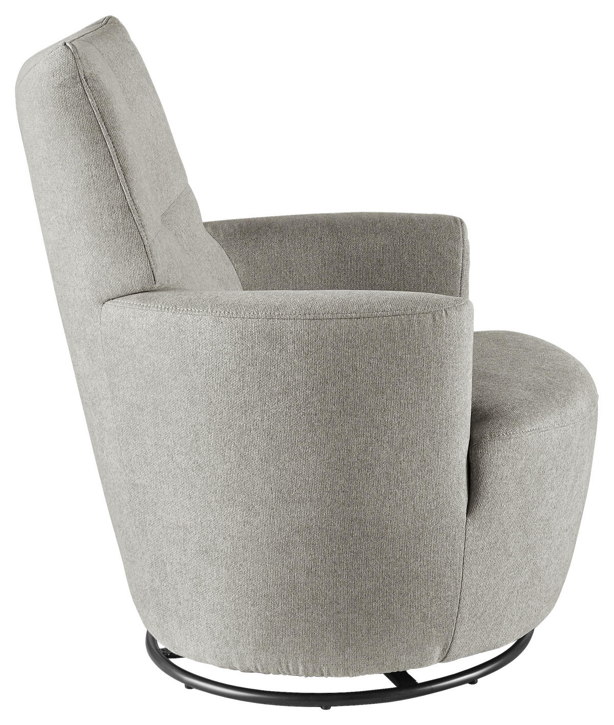 SESSEL Webstoff Grau    - Schwarz/Grau, Design, Textil/Metall (80/96/88cm) - SetOne by Musterring