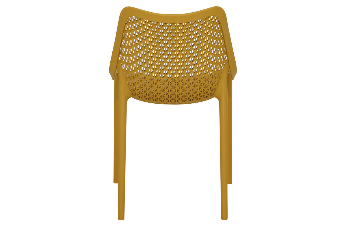 GARTENGARNITUR 5-teilig Stahl 5-teilig  - Anthrazit/Gelb, Basics, Kunststoff/Metall (80/81/80cm) - Siena Garden