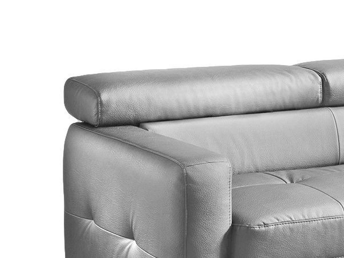ECKSOFA in Echtleder Schwarz  - Chromfarben/Schwarz, Design, Leder/Metall (226/169cm) - Livetastic