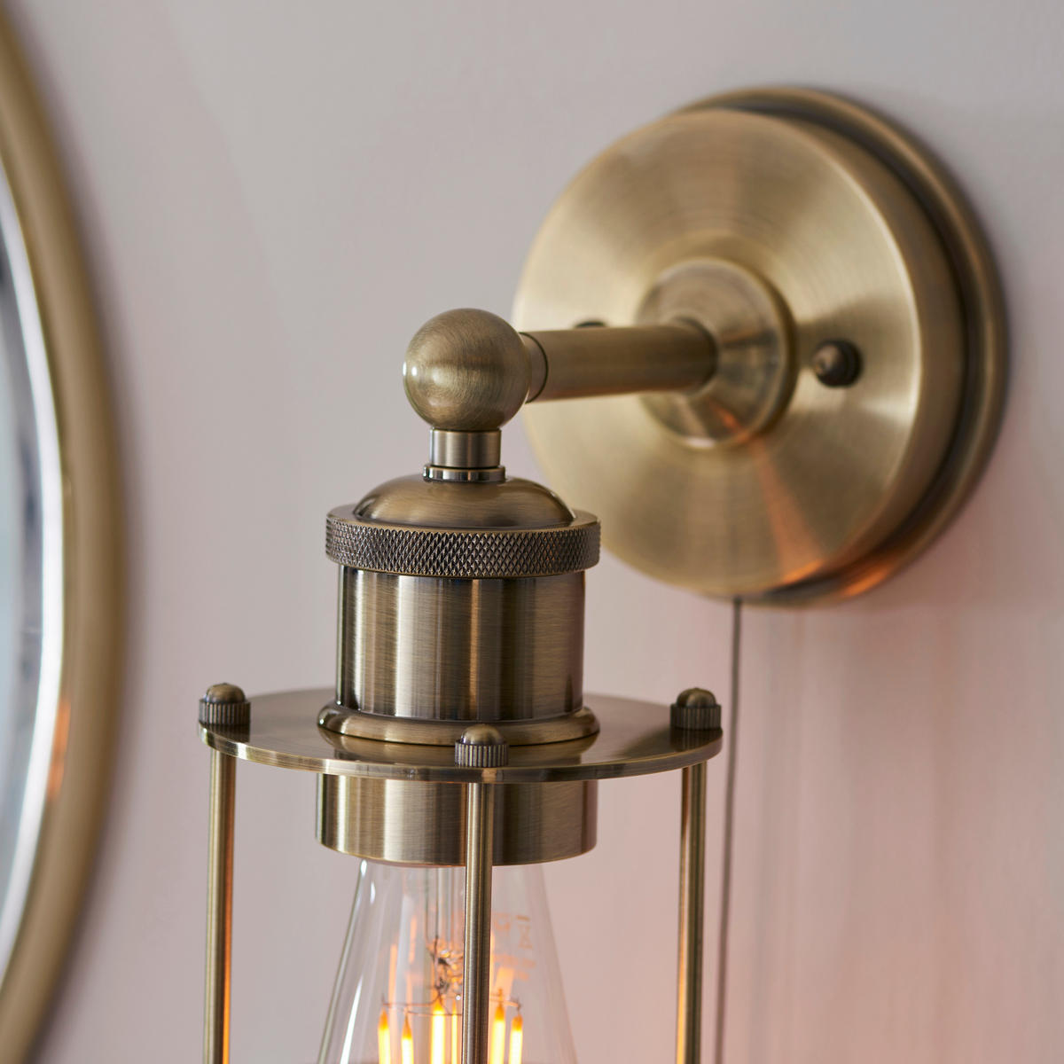 BADEZIMMER-WANDLEUCHTE - Messingfarben/Goldfarben, KONVENTIONELL, Metall (11/28.6cm) - ENDON