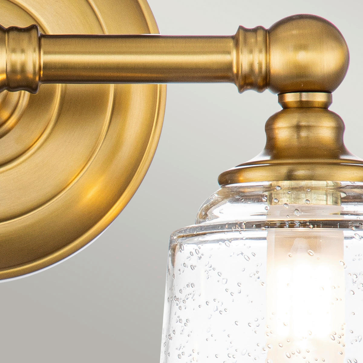 BADEZIMMER-WANDLEUCHTE Elstead Hugolake 33/24.8 /15.2 cm   - Messingfarben, KONVENTIONELL, Glas/Metall (33/24.8 /15.2cm) - Elstead Lighting