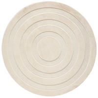 HOCHFLORTEPPICH 160 cm Creme, Beige rund  - Beige/Creme, Trend, Textil (160cm) - Novel