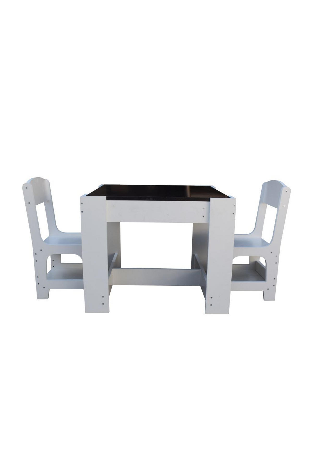 DJEČJA SJEDEĆA GARNITURA  bijela  drvni materijal  - bijela, Konvencionalno, drvni materijal (60/60/48cm)