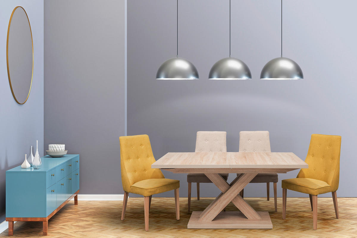 ESSTISCH Eichefarben rechteckig  ausziehbar  - Eichefarben, KONVENTIONELL, Holzwerkstoff (160/90/76cm) - MID.YOU