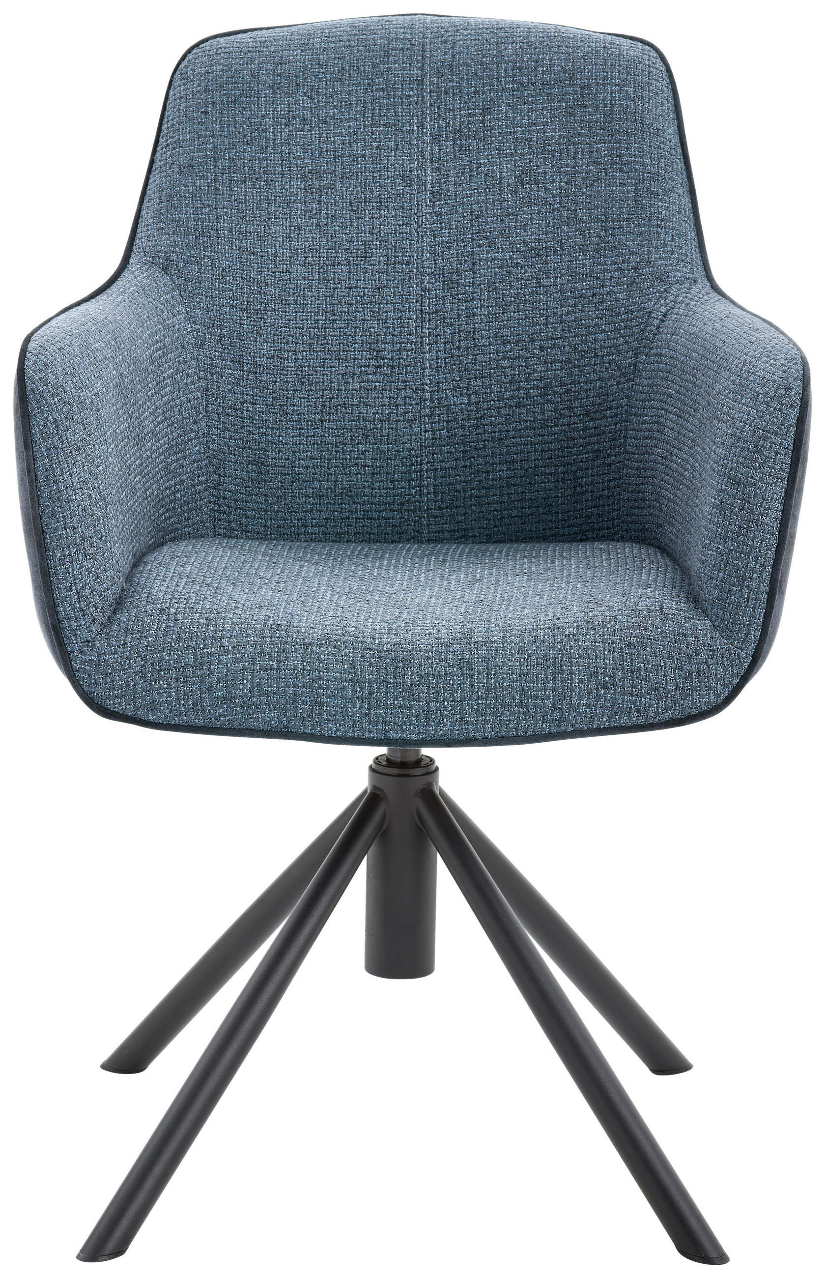 STOL MED ARMSTÖD järn flatväv  - petrol/svart, Design, metall/textil (60/88/64cm) - MID.YOU