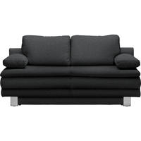 SCHLAFSOFA Bruno  mit Fußauswahl, Stoffauswahl, Schlafen auf Sitzhöhe Anthrazit  - Chromfarben/Anthrazit, Design, Textil/Metall (194/96/86cm) - Novel