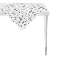 TISCHDECKE 88/88 cm  - Rot/Weiß, Design, Textil (88/88cm) - Apelt