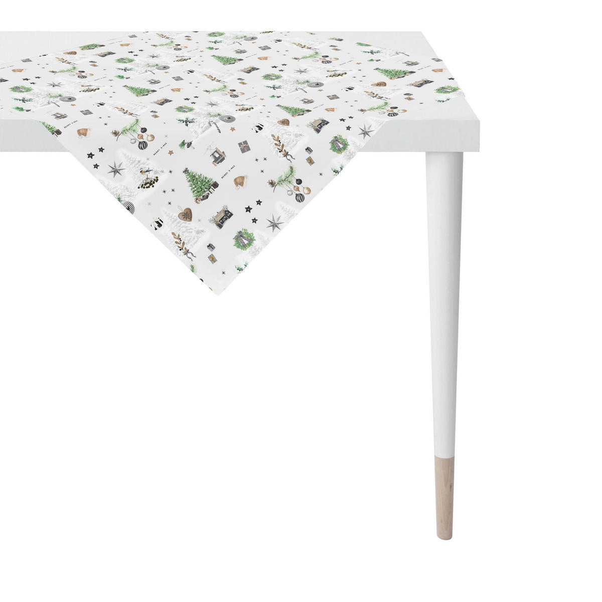 TISCHDECKE 88/88 cm  - Rot/Weiß, Design, Textil (88/88cm) - Apelt