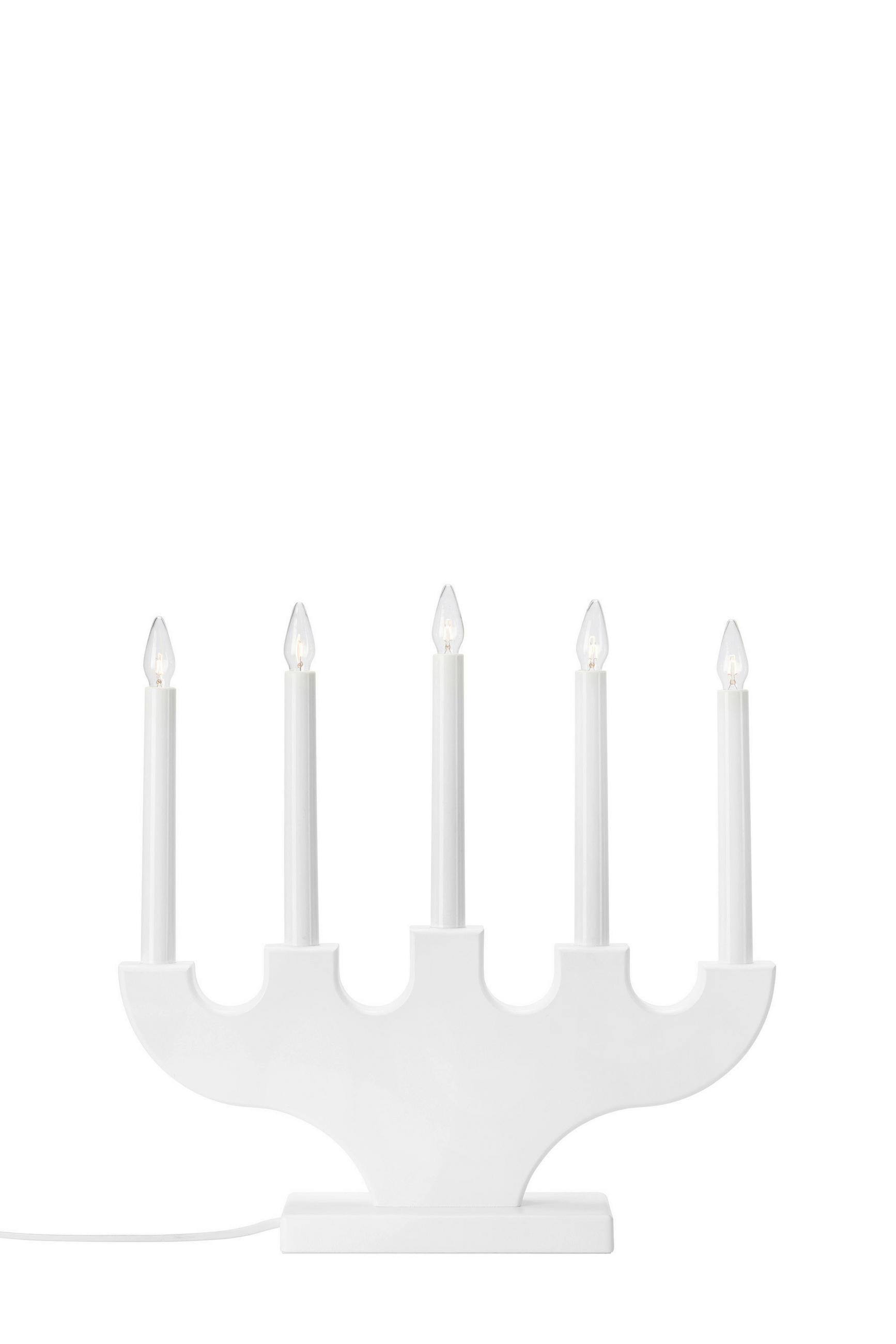 WEIHNACHTSPYRAMIDE SPIRA  - Weiß, Trend, Holzwerkstoff/Kunststoff (36/35,5/9cm) - Markslöjd