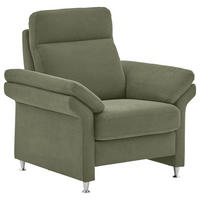 FERNSEHSESSEL in Flachgewebe Grün  - Alufarben/Grün, Modern, Textil/Metall (96/103/89cm) - Pure Home Comfort