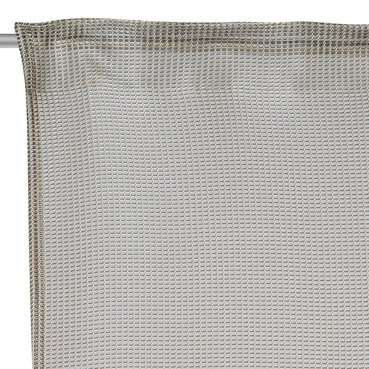 FERTIGVORHANG transparent  - Beige, Design, Textil (140/245cm)