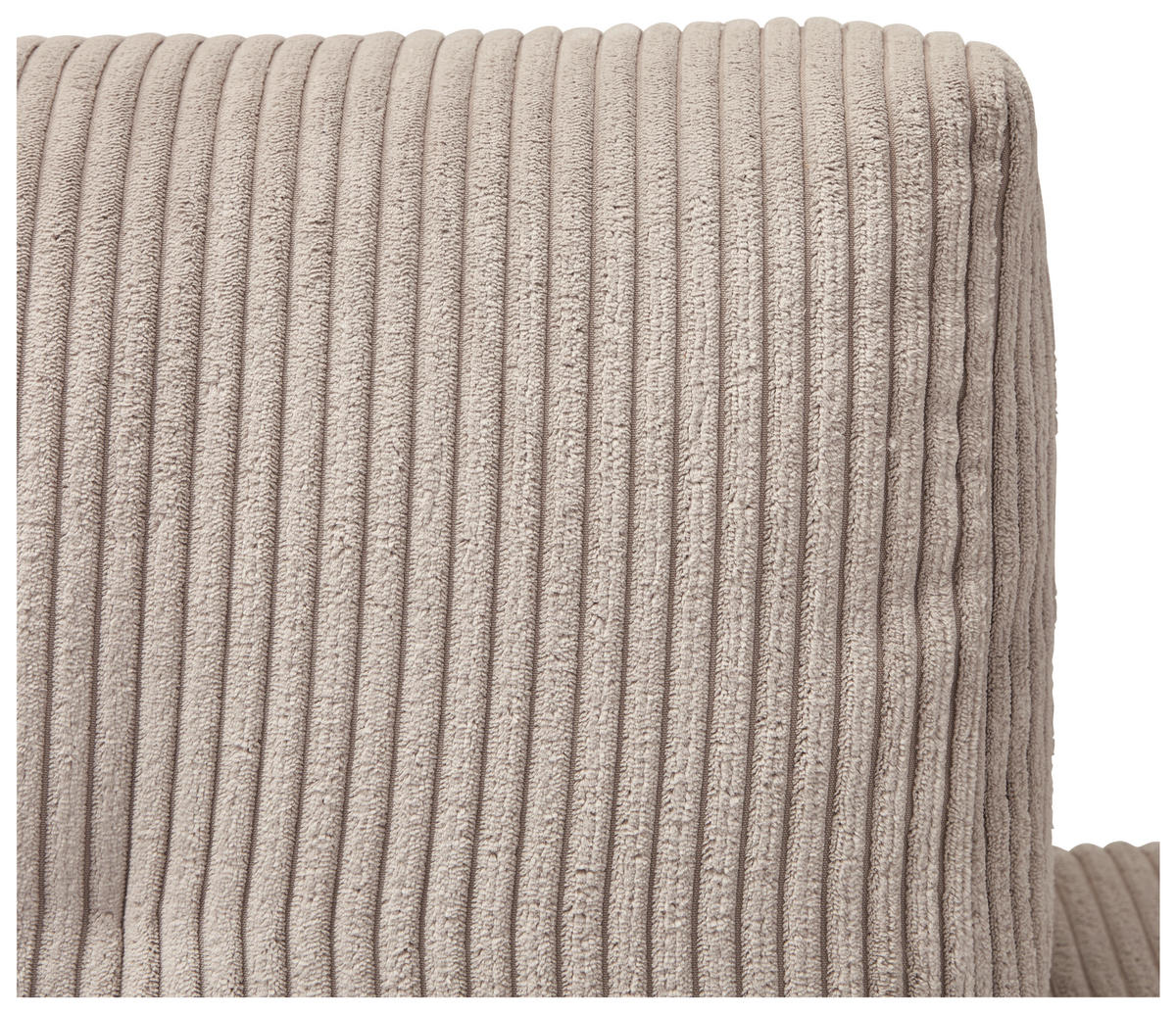WOHNLANDSCHAFT in Cord Taupe  - Taupe/Schwarz, Konventionell, Kunststoff/Textil (155/293/126cm) - Ti'me