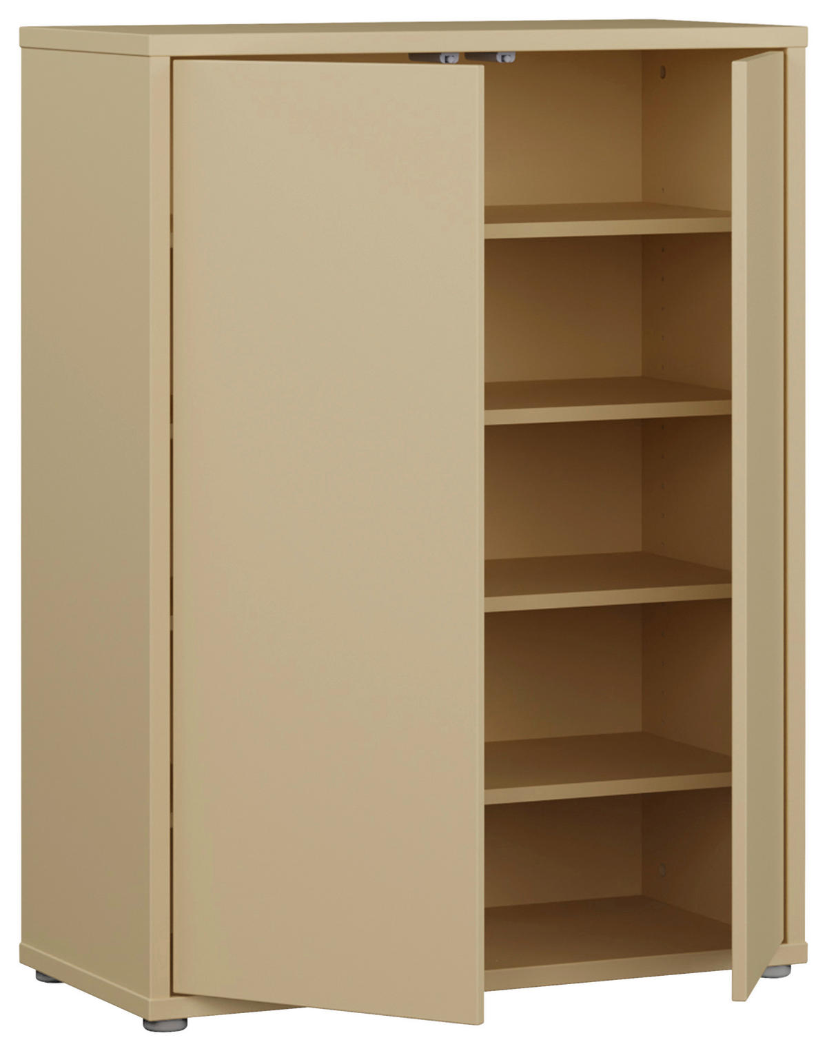 SCHUHSCHRANK Alice Springs  in 74,5/99,1/34,9 cm  - Hellgelb/Grau, MODERN, Holzwerkstoff/Kunststoff (74,5/99,1/34,9cm) - Carryhome