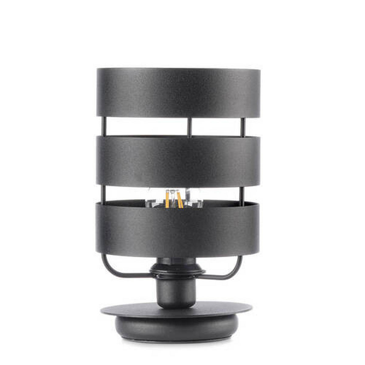 NOČNÁ LAMPA, E27, 17/28.5 cm  - čierna, Design, kov (17/28.5cm)