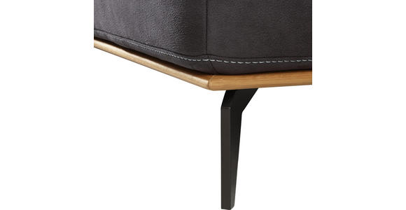 WOHNLANDSCHAFT Braun Flachgewebe - Beige/Braun, Design, Textil/Metall (178/298cm) - Valnatura