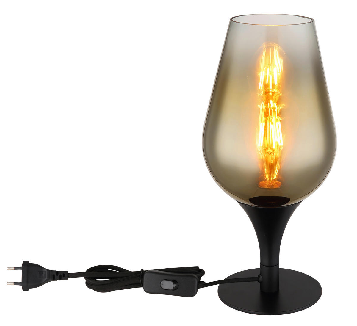 VEIOZĂ - străveziu/auriu, Konventionell, sticlă/metal (15/31cm) - Globo